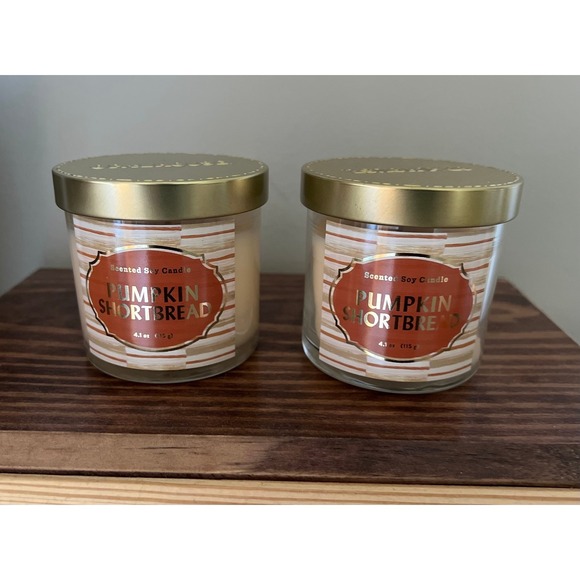 Opalhouse Pumpkin Shortbread Candles 4.1oz New -2 - Picture 1 of 4